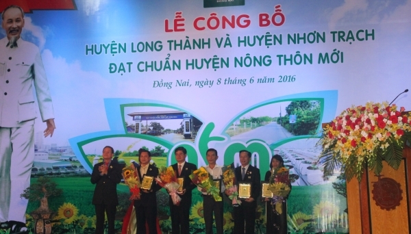 Đồng Nai có thêm 2 huyện được công nhận đạt chuẩn nông thôn mới